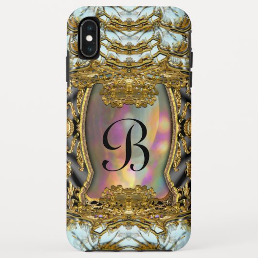 Barnetcue Dubois Girly Baroque II Monogram Case-Mate iPhone Case (Achterkant)