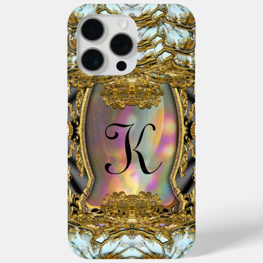 Barnetcue Dubois II Protected Baroque Monogram Case-Mate iPhone Case (Achterkant)