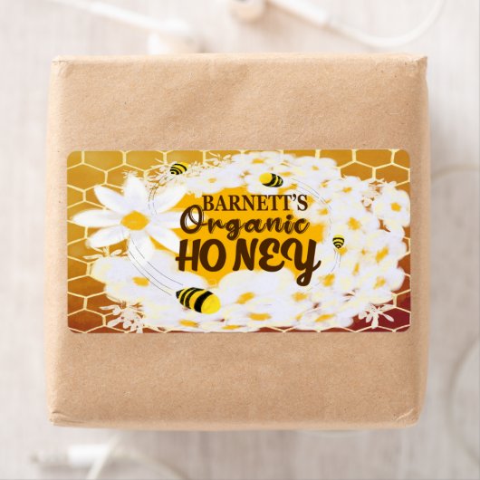 Barnett's Organic Honey Jars Etiket (Insitu)