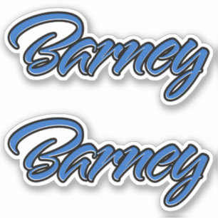 Barney Blue Autocollants Sticker Stickerset