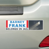 Barney Frank Bumpersticker (Op auto)