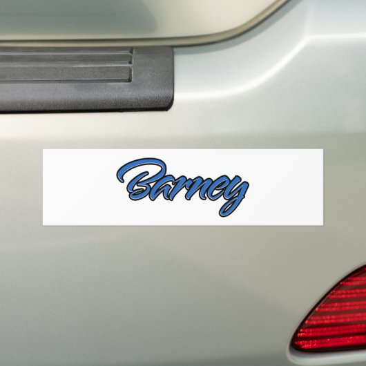 Barney Nom bleu Autoaufkleber Sticker (En voiture)