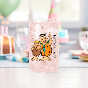 Barney Rubble en Fred Flintstone Blikvorm Glas