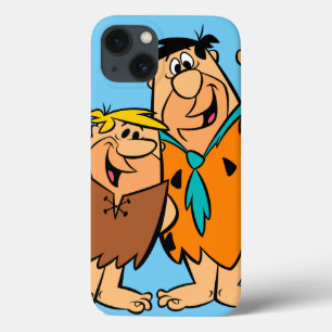 Barney Rubble en Fred Flintstone iPhone 13 Hoesje