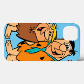 Barney Rubble en Fred Flintstone Case-Mate iPhone Case (Achterkant (horizontaal))
