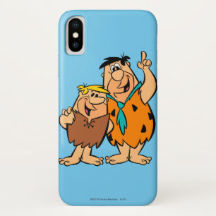 Barney Rubble en Fred Flintstone iPhone X Hoesje