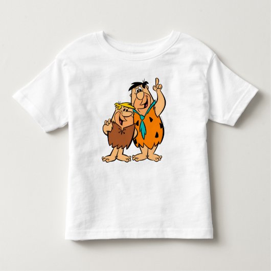 Barney Rubble en Fred Flintstone Kinder Shirts (Voorkant)