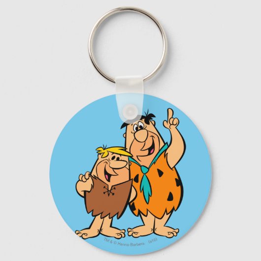 Barney Rubble en Fred Flintstone Sleutelhanger (Voorkant)