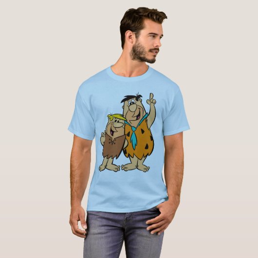 Barney Rubble en Fred Flintstone T-shirt (Voorkant volledig)