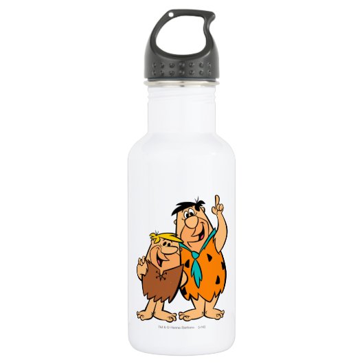 Barney Rubble en Fred Flintstone Waterfles (Voorkant)