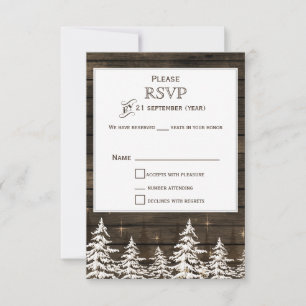 Barnhout Rustic Pine bomen, winterstandaard rsvp Kaartje