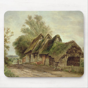 Barns in Flatford (olie op canvas) Muismat
