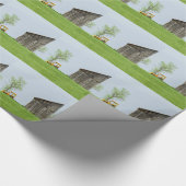 Barnscène met trekker cadeaupapier (Hoek)