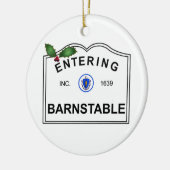 Barnstable MA Keramisch Ornament (Links)