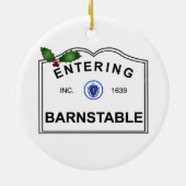 Barnstable MA Keramisch Ornament (Achterkant)