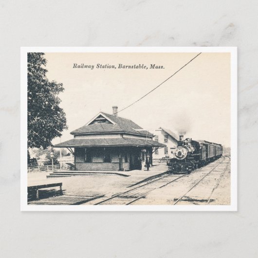 Barnstable MA, Railroad Station, Briefkaart (Voorkant)