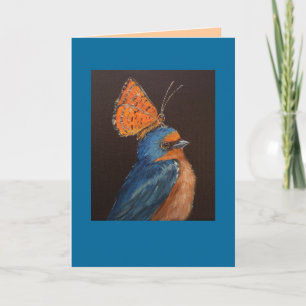 barnswallow met vlinderkaart kaart