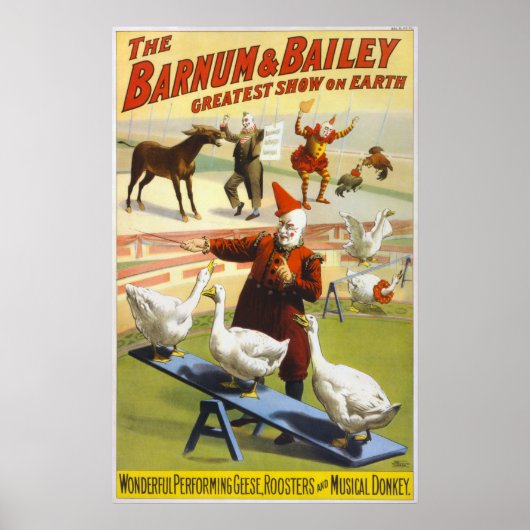 Barnum & Bailey Circus - Circa 1900 Poster (Voorkant)