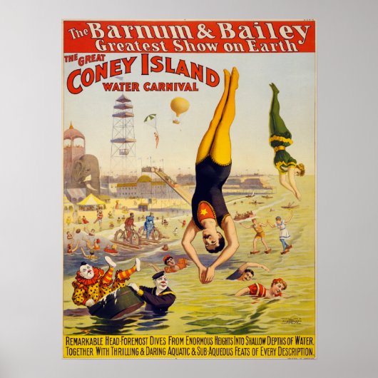 Barnum & Bailey Circus - Circa 1900 Poster (Voorkant)