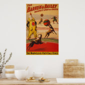 Barnum & Bailey - Marvelous Football Dogs Poster (Keuken)