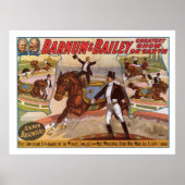 Barnum & Bailey Smallest Rider Advertisement Poster (Voorkant)