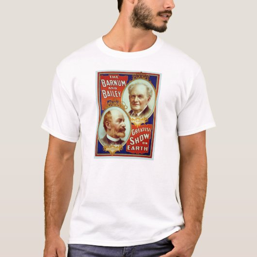 Barnum en Bailey Circus Greatest Show op aarde T-shirt (Voorkant)
