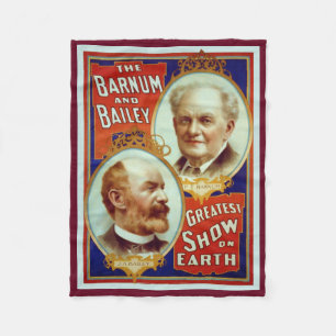 Barnum en Bailey Circus Poster Fleece Deken
