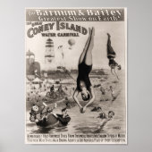 Barnum en Bailey Coney Island Water Carnival Poster (Voorkant)