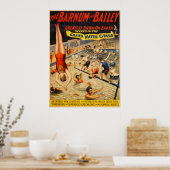 Barnum en Bailey Grand Water Circus 1895 Poster (Keuken)