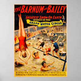 Barnum en Bailey Grand Water Circus Poster