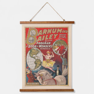 Barnum en Bailey Programma Hoesje Hangend Wandkleed
