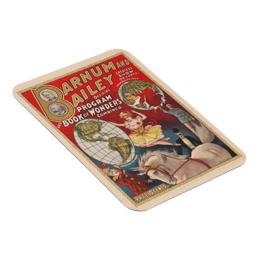 Barnum en Bailey Programma Hoesje Magneet (Rechterzijde)