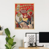 Barnum en Bailey Programma Hoesje Poster (Thuiskantoor)