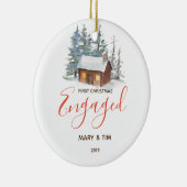 Barnwood 1e kerstkerst: Ornament Gift (Rechts)