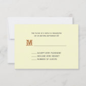 Barnwood and Sunflower Fall Wedding Small RSVP (Achterkant)