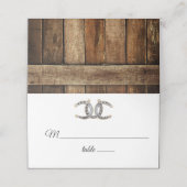 Barnwood, Country Lace & Hoefijzers Wedding (Buitenkant ongevouwen)