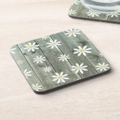 Barnwood Daisy Beverage Coaster Bier Onderzetter (Linkerzijde)