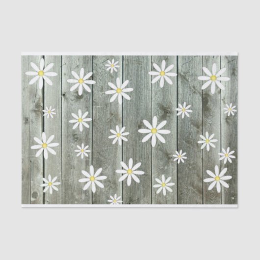 Barnwood Daisy Tissuepapier (Voorkant)