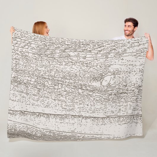 Barnwood Home Decor Fleece Deken (In situ)