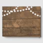 Barnwood Lights Aqua Bruiloft Gastenboek (Achterkant)