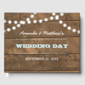 Barnwood Lights Aqua Mariage livre d'hôtes (Recto)