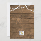 Barnwood Lights Aqua Quinceañera Invitation (Dos)