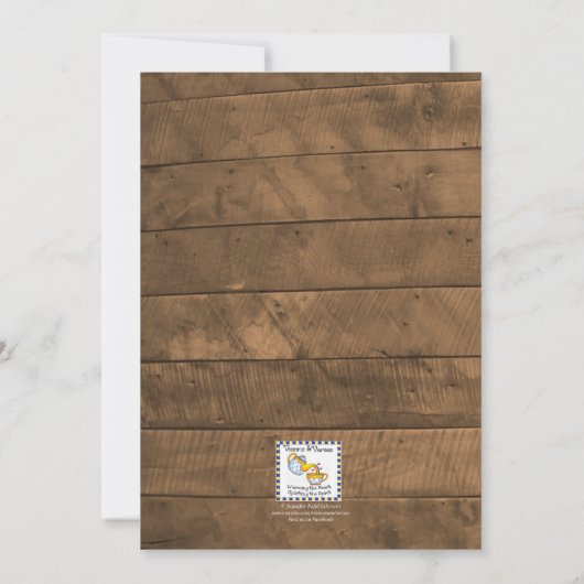 Barnwood Lights Gold Dedication Invitation (Dos)