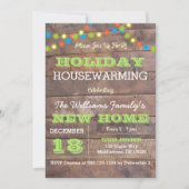 Barnwood Lights Holiday Houclier Invitation (Devant)