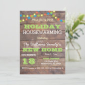 Barnwood Lights Holiday Houclier Invitation (Debout devant)