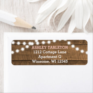 Barnwood Lights Roze Etiket
