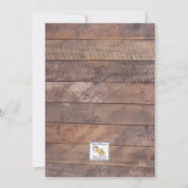 Barnwood Lights Turquoise Bat mitzvah Invitation (Dos)