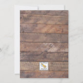 Barnwood Lights Yellow Housewarming uitnodiging (Achterkant)