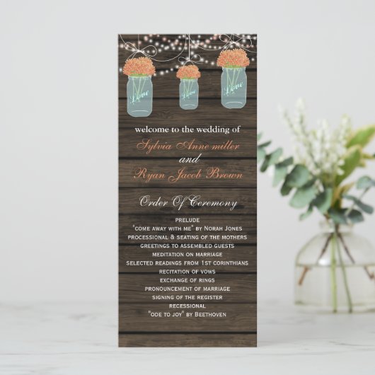 Barnwood metselaarpotten, koraal bloemen programma (Staand voorkant)