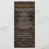 Barnwood metselaarpotten, oranje bloemprogramma's programma (Achterkant)